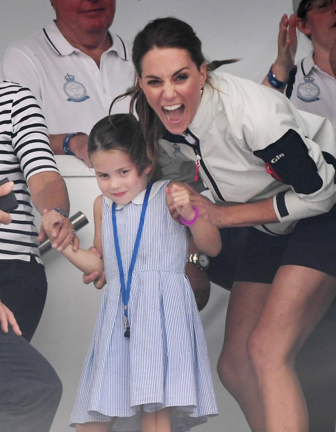 Kate Middleton Reacts to Princess Charlotte Sticking Tongue Out