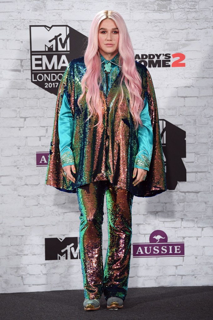 Kesha at the 24th MTV Europe Music Awards