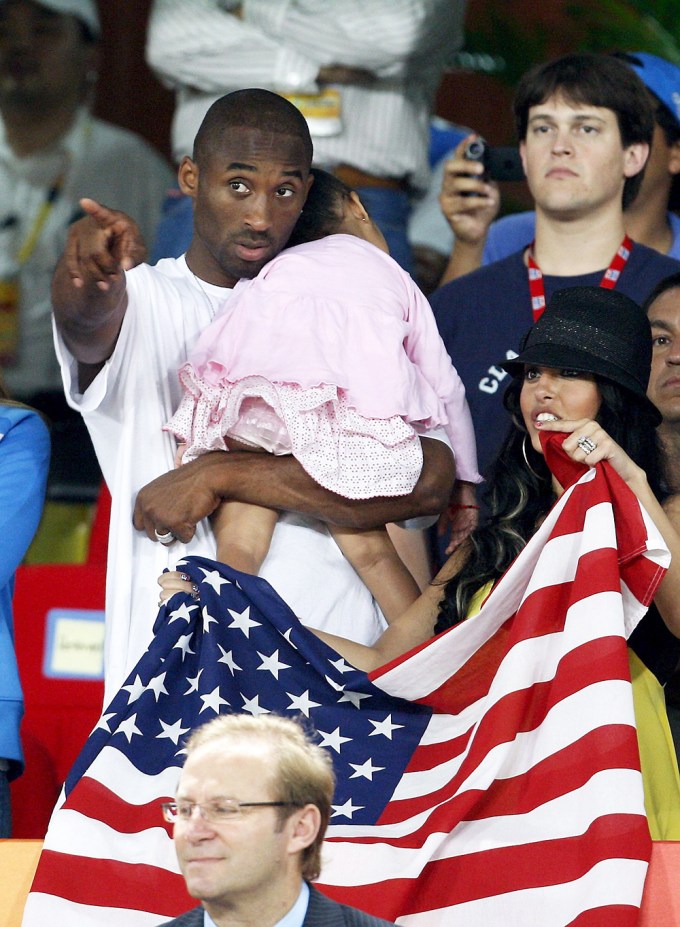 Kobe Bryant & Vanessa Bryant At The Beijing Olympics