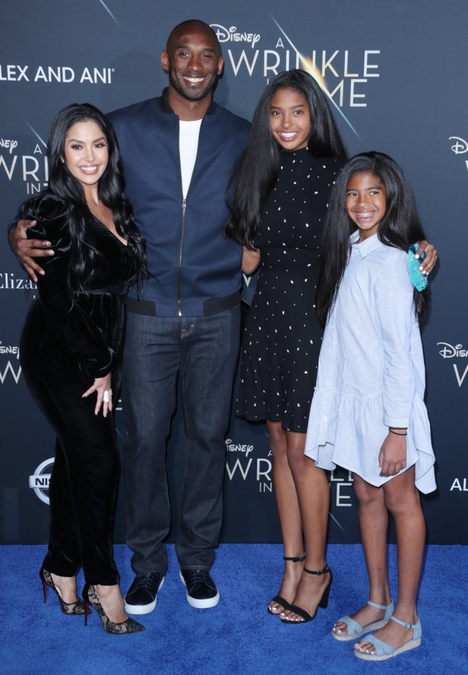 Kobe Bryant & Family At ‘A Wrinkle In Time’ Premiere