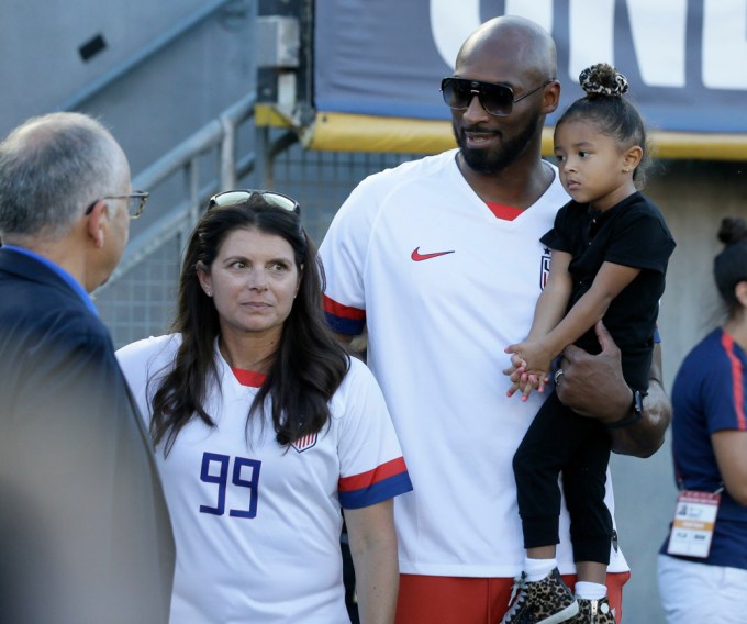 Kobe Bryant & Daughter Bianka With Mia Hamm