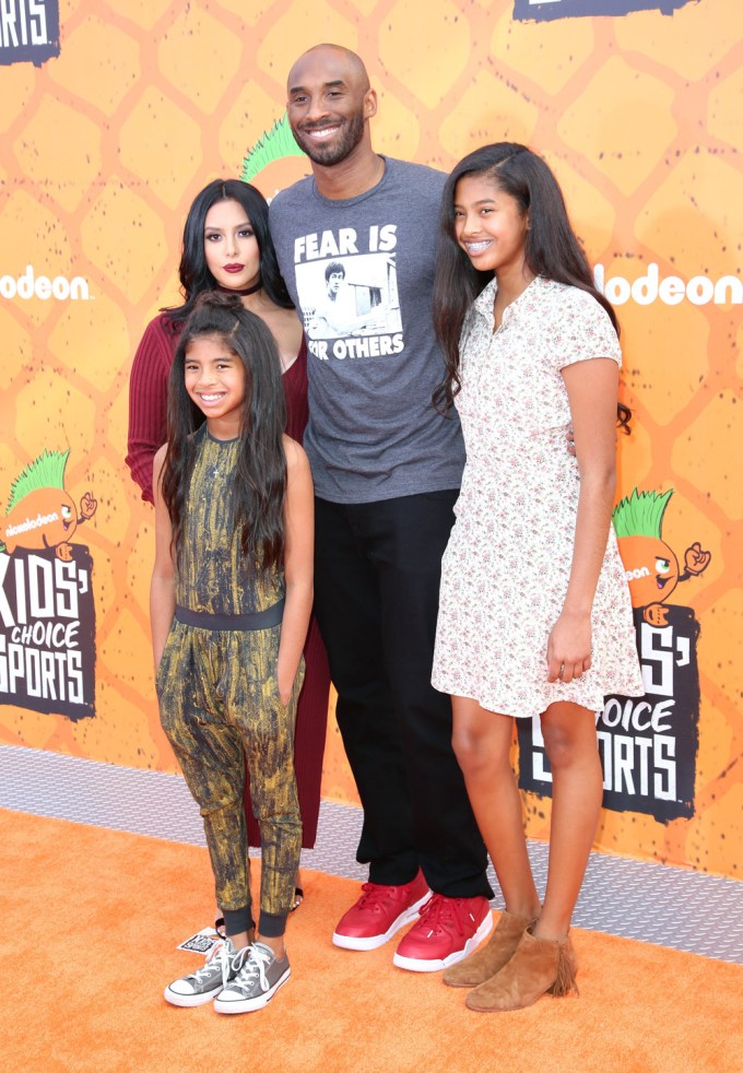 Kobe with his family