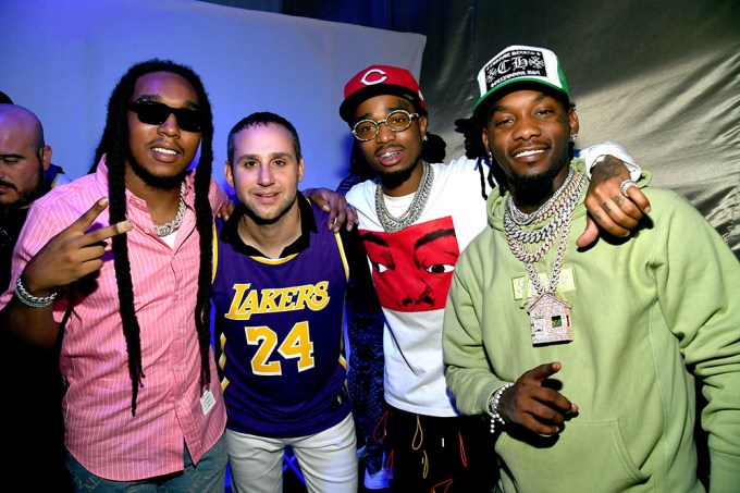 Migos with Michael Rubin’s at the 76ers co-owner’s Fanatics Super Bowl Party