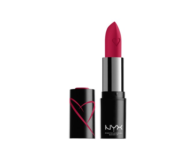 NYX Professional Makeup Shout Loud Satin Lipstick, $8.50, NYXCosmetics.com