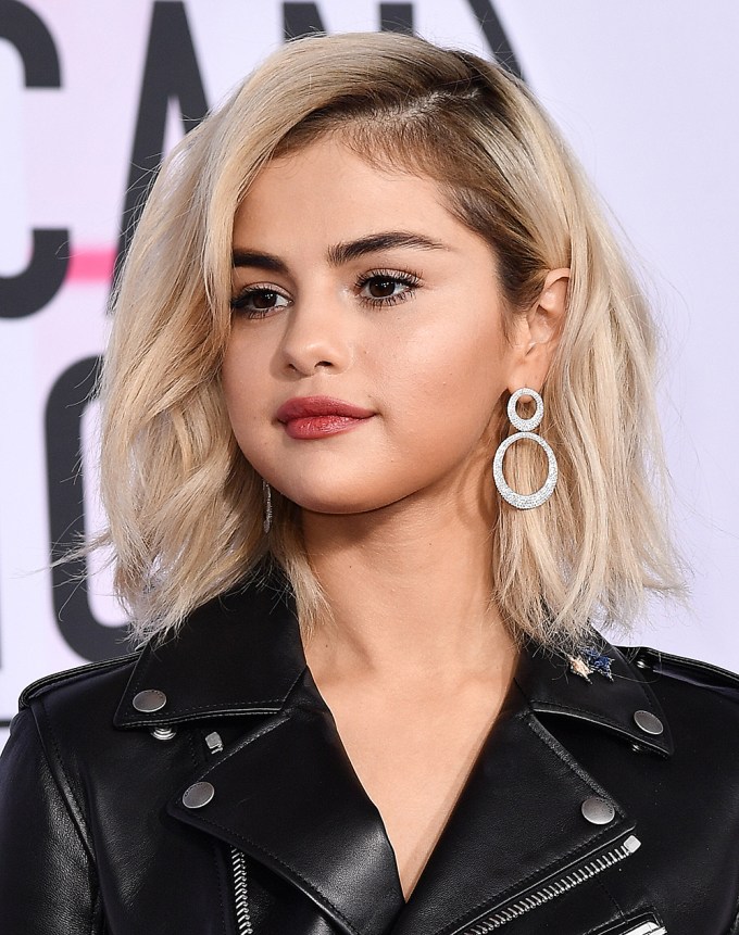 Selena Gomez at the 2017 American Music Awards