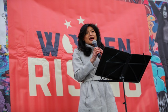 Evelyn Yang Passionately Talks At The Women’s March 2020