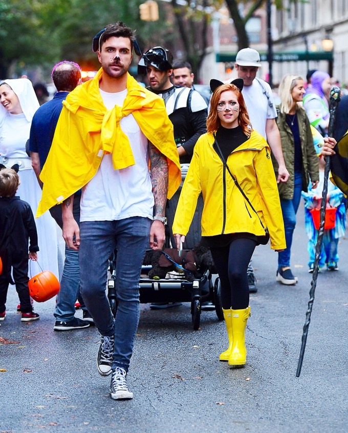 Brittany Snow Is “Raining Cats And Dogs” With Tyler Stanaland For Halloween