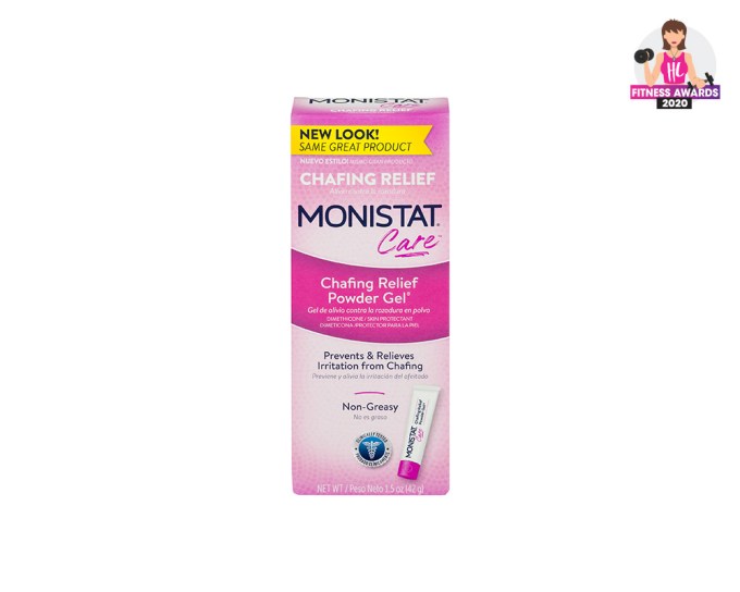 BEST GYM BAG ESSENTIALS — Monistat Chafing Relief Powder Gel, $5.99, Target