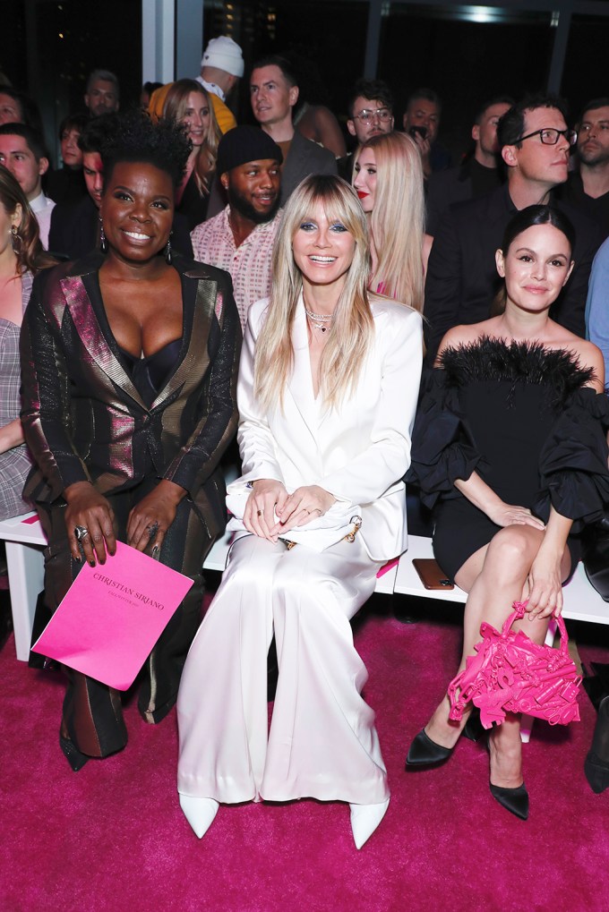 Leslie Jones, Heidi Klum & Rachel Bilson Attend Christina Siriano’s Show