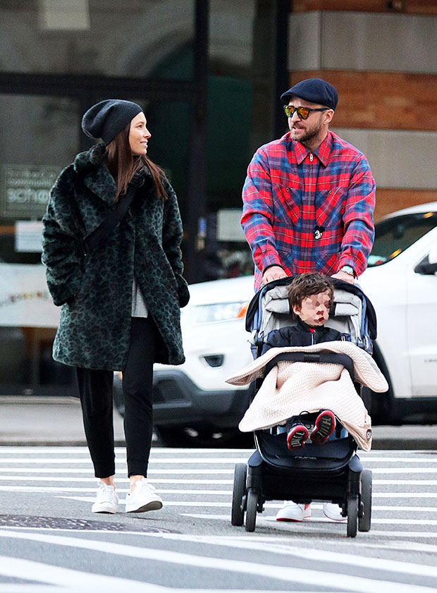 Justin Timberlake and Jessica Biel Are All Smiles With Son Silas