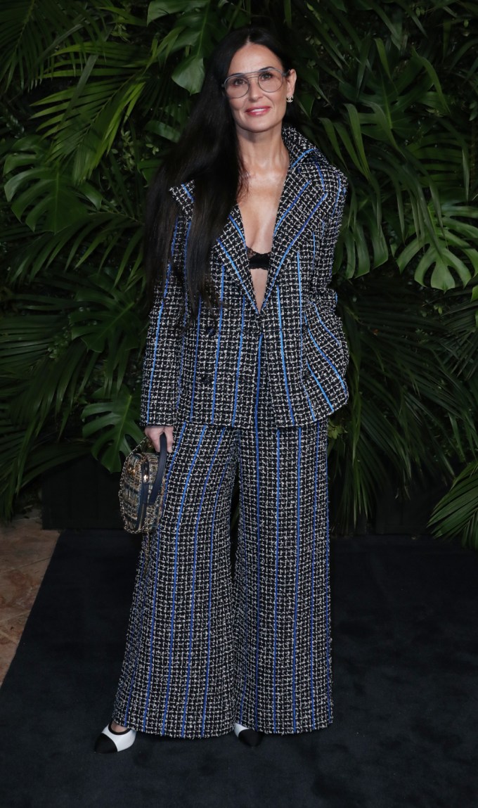 Demi Moore at the Charles Finch and Chanel Pre-Oscars Dinner