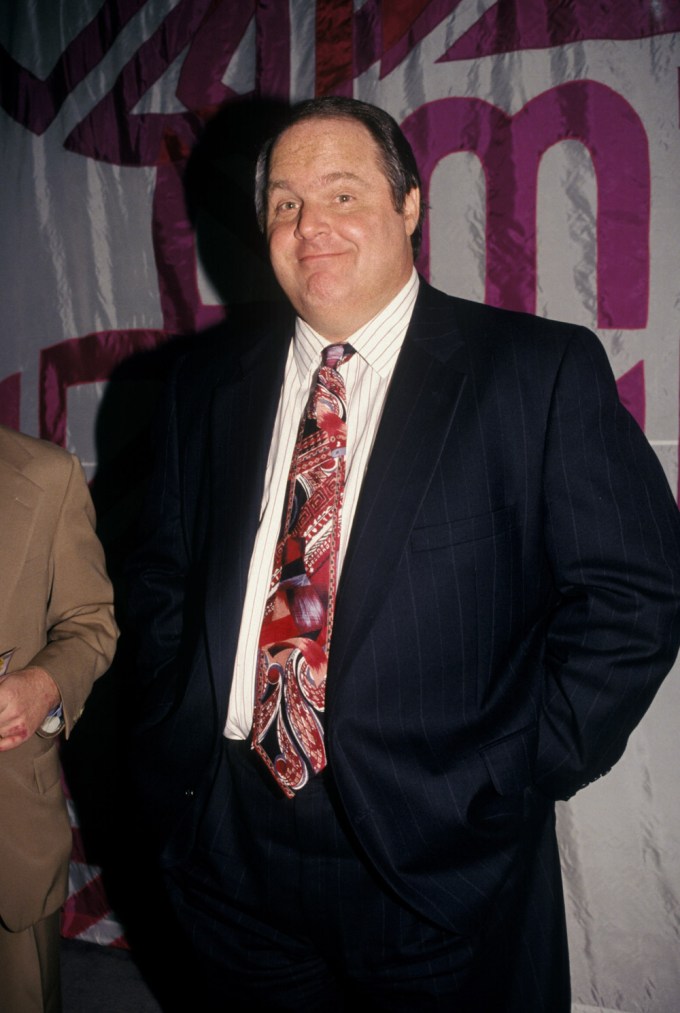 Rush Limbaugh poses for the cameras in the 1990’s.