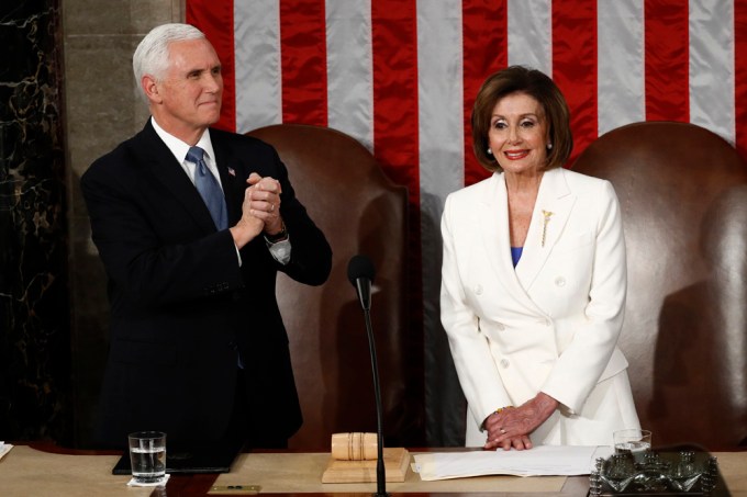 Mike Pence & Nancy Pelosi Arrive to the Capitol