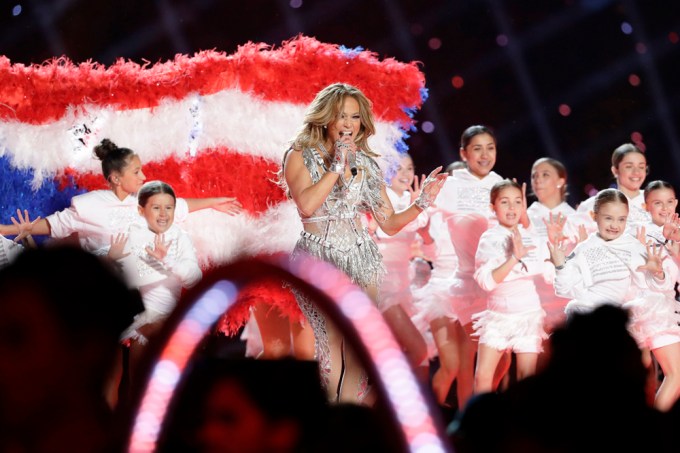 Jennifer Lopez Performing At Super Bowl