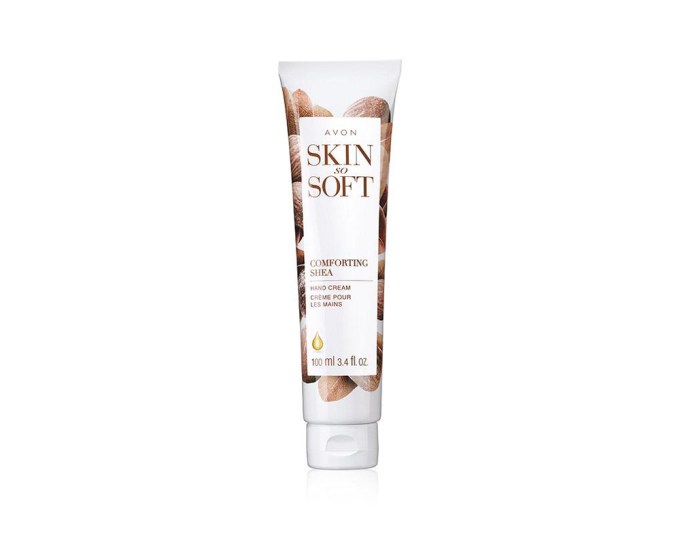 Avon Skin So Soft Comforting Shea Hand Cream $5, Avon.com