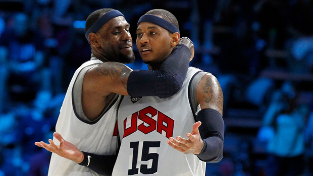 Young LeBron James and Carmelo - Basketball Forever