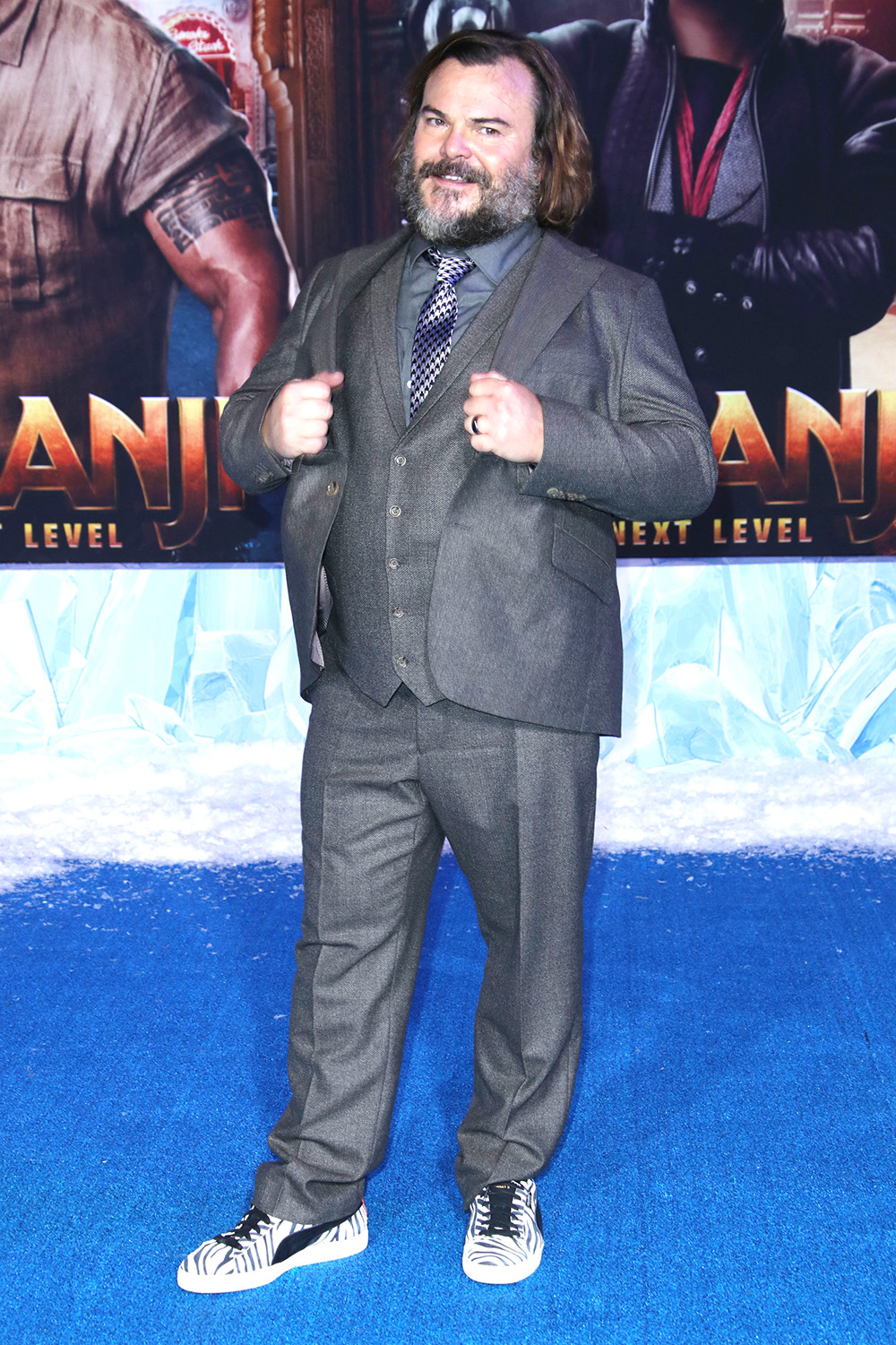 Jack Black attends the UK premiere of Jumanji : Welcome To The