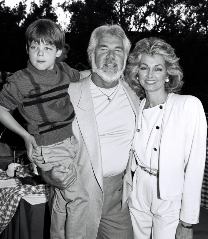 Kenny Rogers With His Family