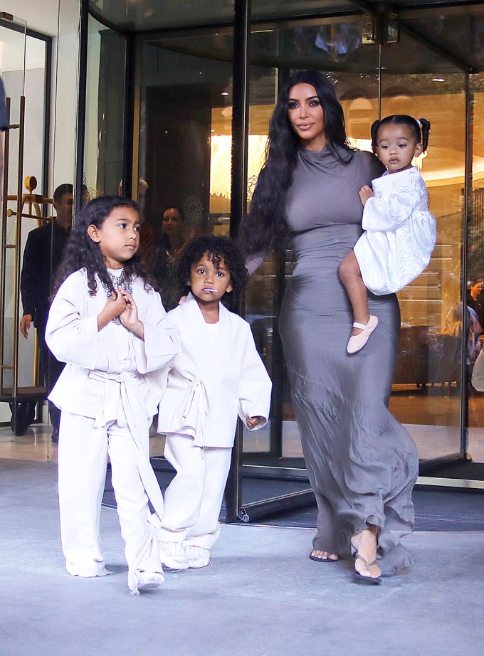 Kim Kardashian & Her Kids Sightsee Around Armenia