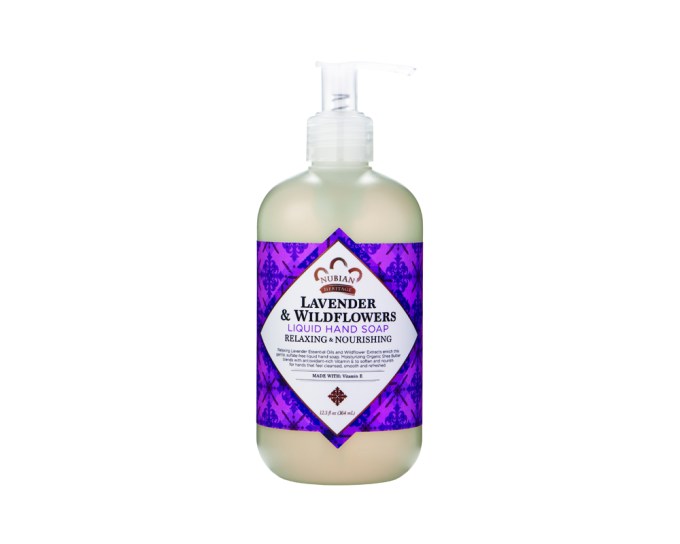 Nubian Heritage Lavender & Wildflowers Hand Soap, $4.99, vitaminshoppe.com