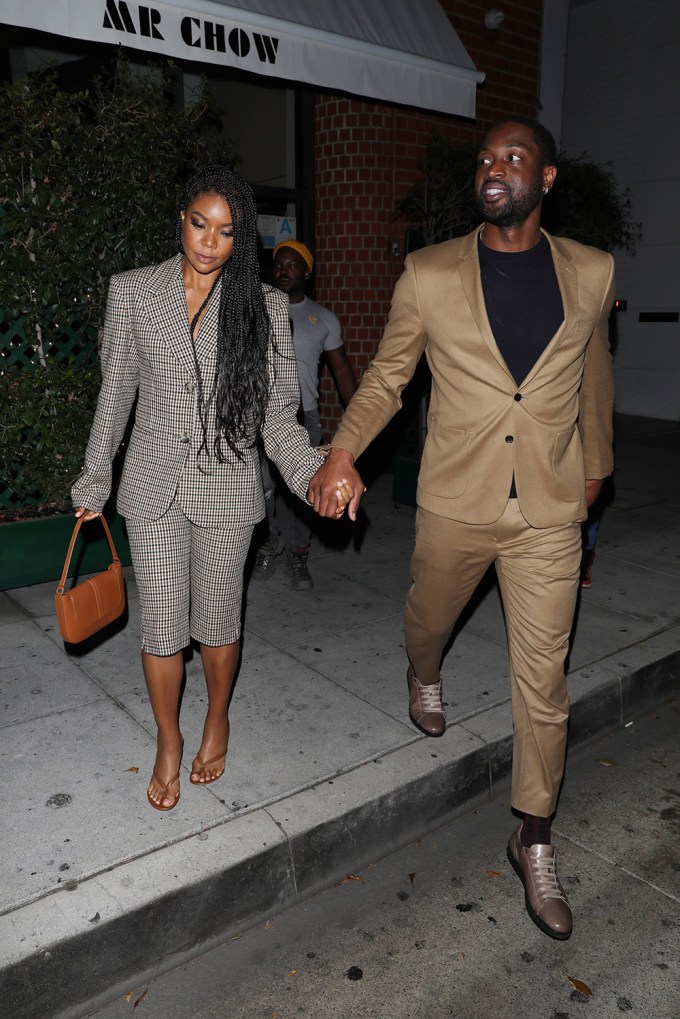 Gabrielle Union & Dwyane Wade Hold Hands After A Dinner Date