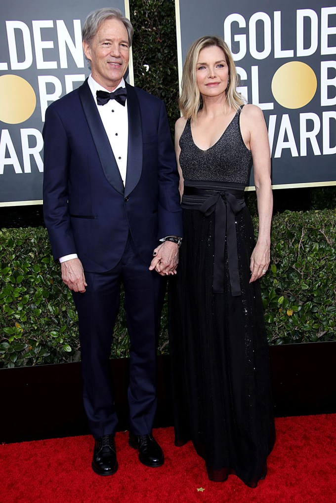 Michelle Pfeiffer & David E. Kelley At The Golden Globes