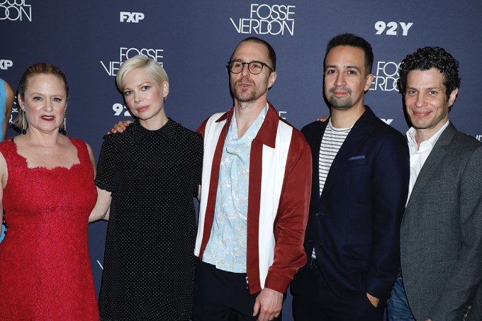 Nicole Fosse, Michelle Williams, Sam Rockwell, Lin-Manuel Miranda & Thomas Kail at FX’s ‘Fosse/Verdon’ Screening in New York