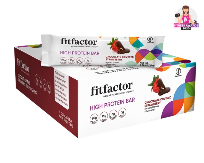 BEST SNACK — fitfactor High Protein Bar – 12-pack, $22.99, The Vitamin Shoppe