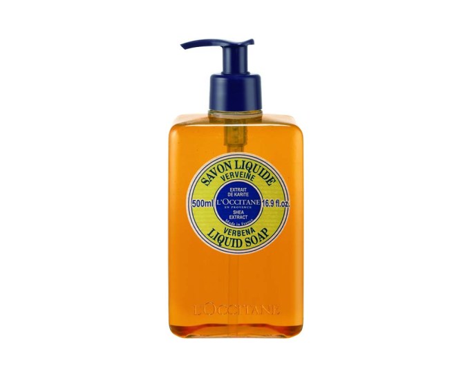 L’OCCITANE Shea Hands & Body Verbena Liquid Soap, $29, loccitane.com