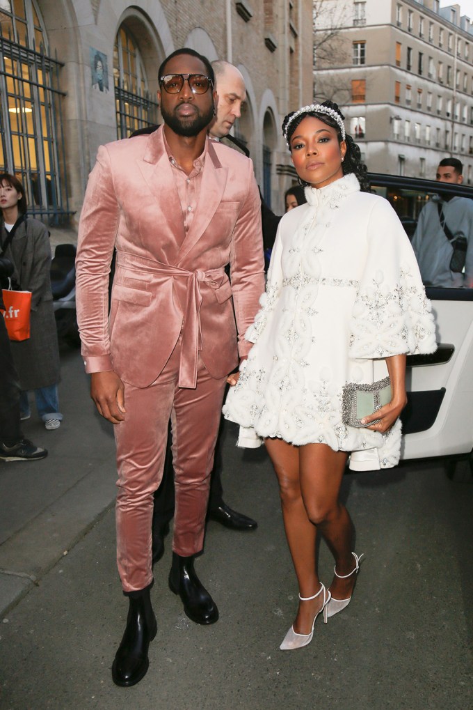 Dwyane Wade & Gabrielle Union At The Ralph & Russo Show
