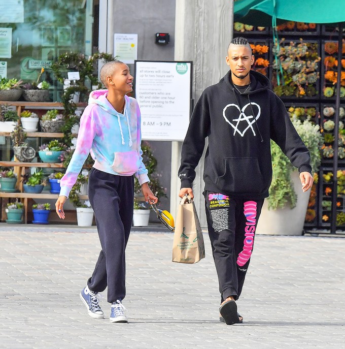 Willow Smith & Tyler Cole go grocery shopping