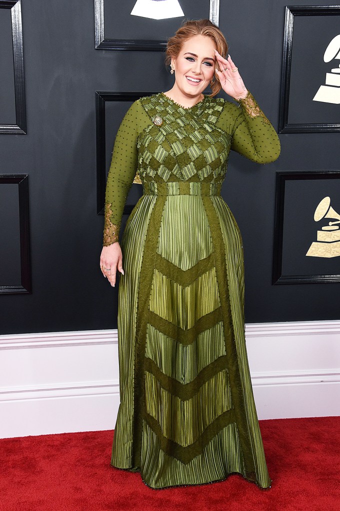 Adele Beams on the Red Carpet
