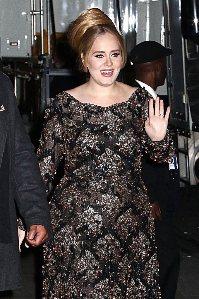 Adele Greets Fans At Radio City Music Hall