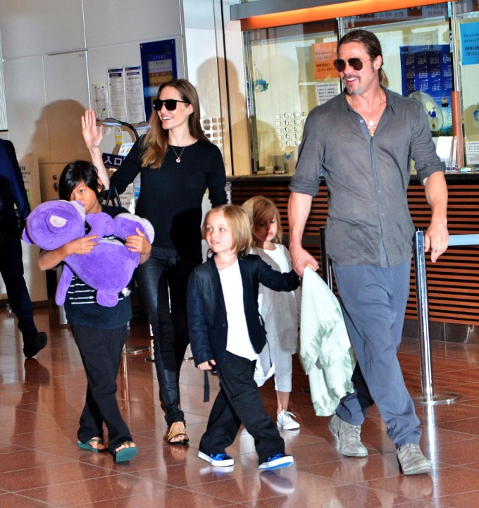 The family at the airport