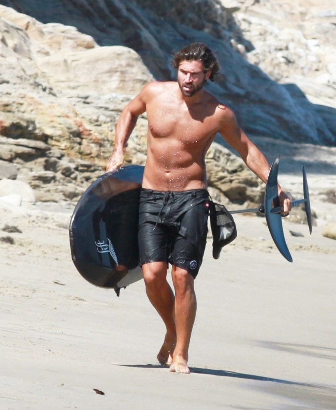Brody Jenner Surfing in Malibu