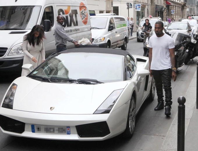 Kanye West and Kim Kardashian’s Lamborghini