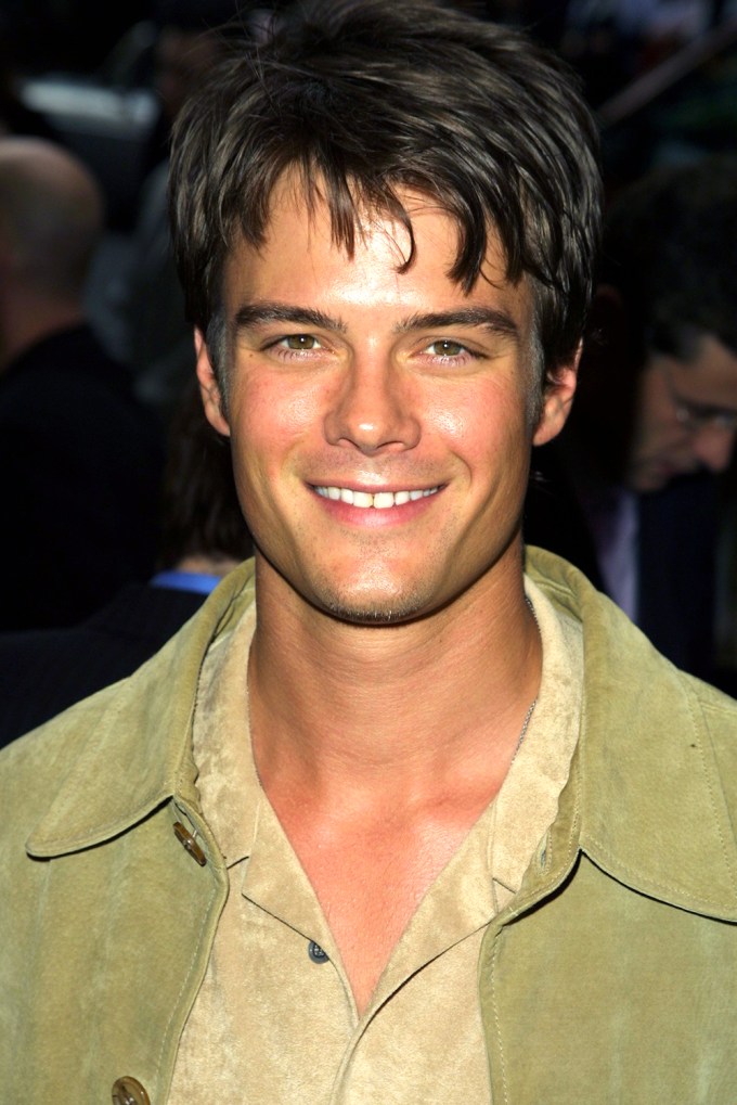 Josh Duhamel at the Broadway performance of “The Elephant Man” in 2002