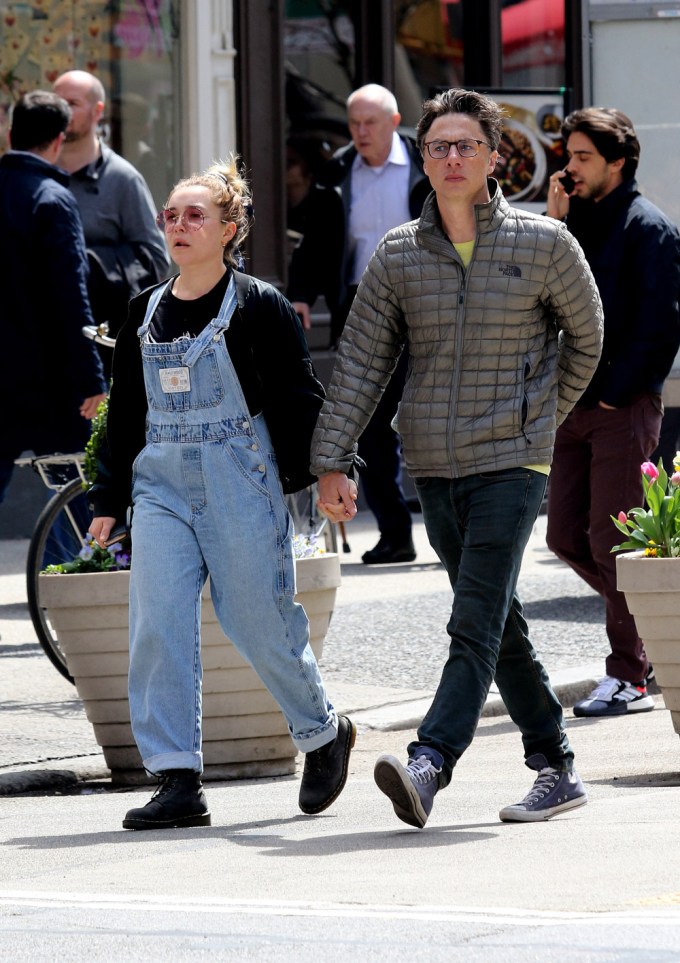 Florence Pugh Holds Hands With Zach Braff