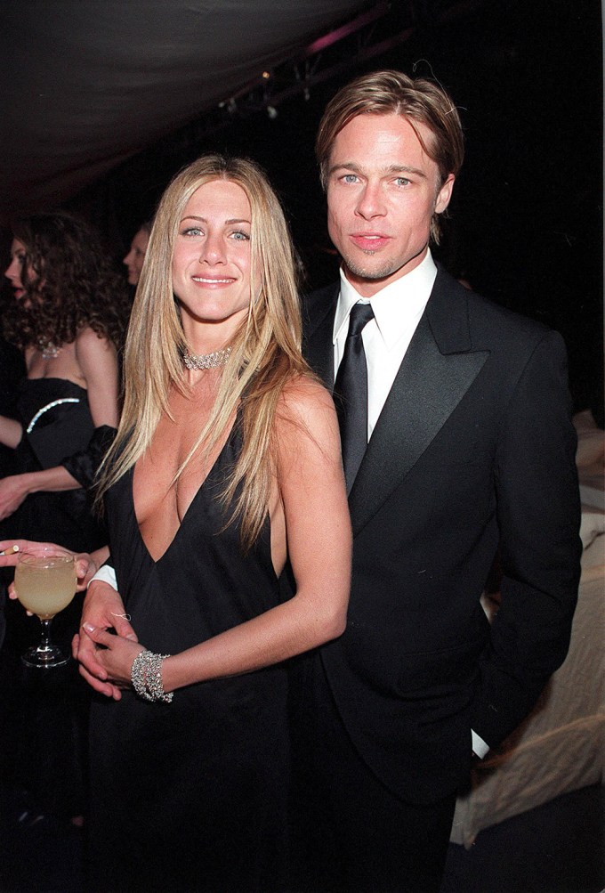 Brad Pitt & Jennifer Aniston At The 2000 Oscars