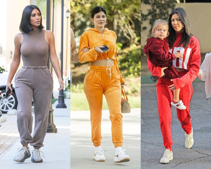Kylie Jenner: Green Top and Sweatpants