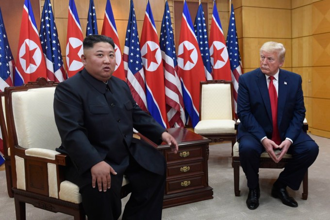 Kim Jong Un Meets With Donald Trump in the DMZ