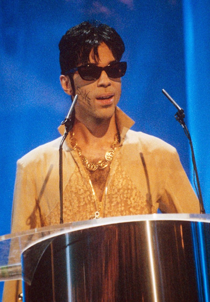 Prince At The 1995 BRIT Awards