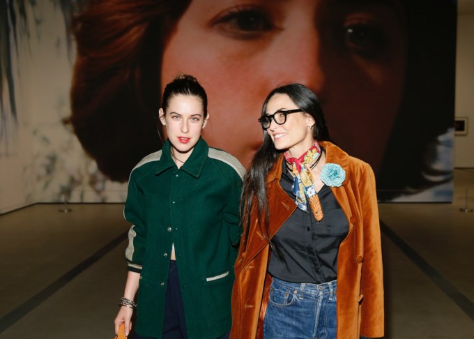 Scout Willis and Demi Moore at the ‘Cindy Sherman: Imitation of Life’ exhibition