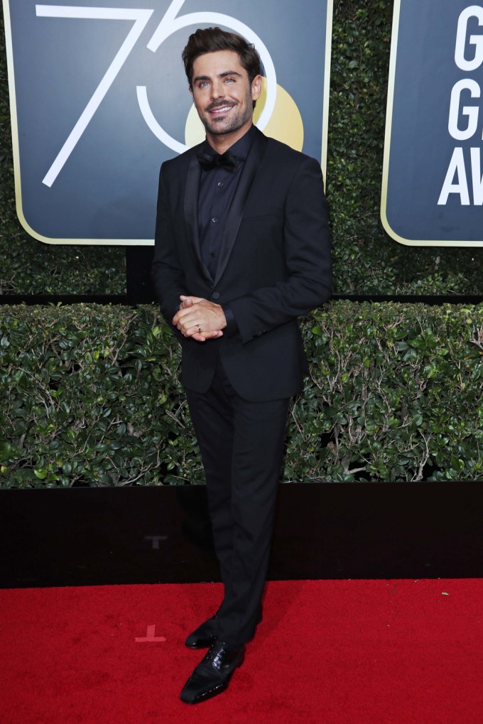 Zac Efron at 2018 Golden Globes