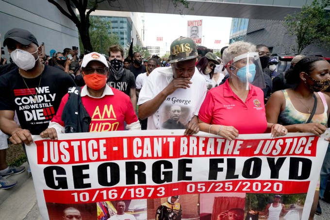 George Floyd’s Family Marches Together
