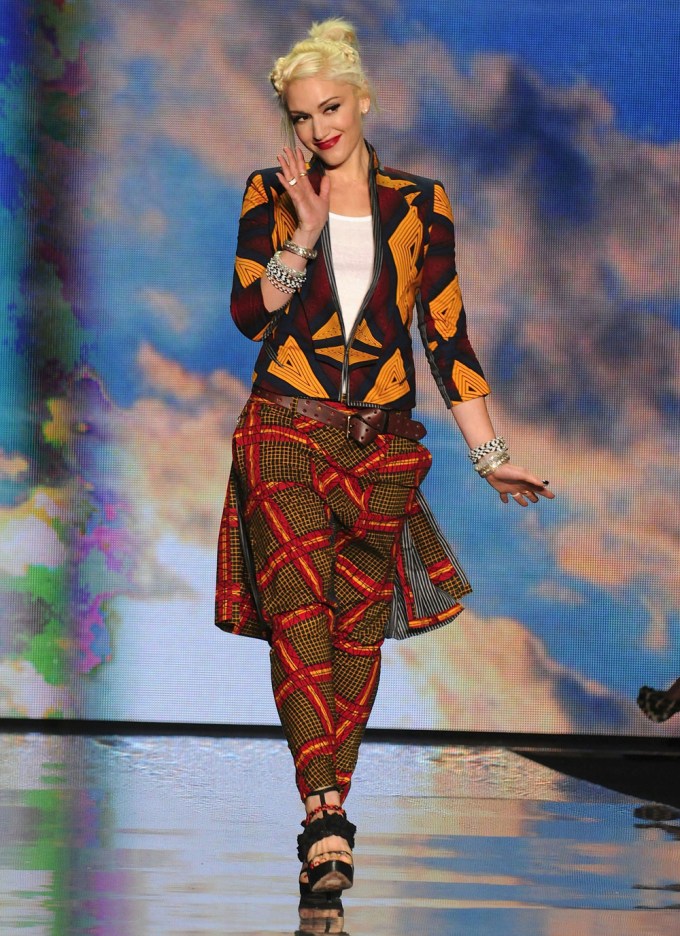 Gwen Stefani At New York Fashion Week 2010