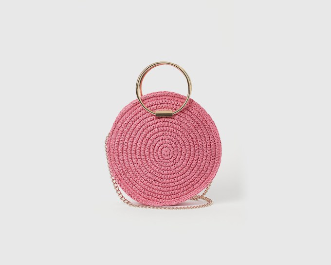 H&M Round Straw Shoulder Bag, $29.99, hm.com