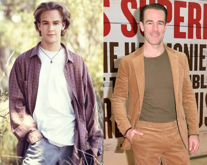 James Van Der Beek in the late ’90s and today in 2020.