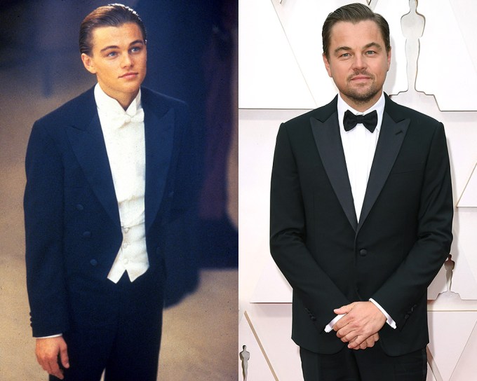 Leonardo Dicaprio in 1997 and at the 2020 Oscars still looking handsome.