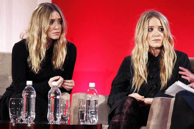 Ashley and Mary-Kate Olsen At the WWD 2010 CEO Summit